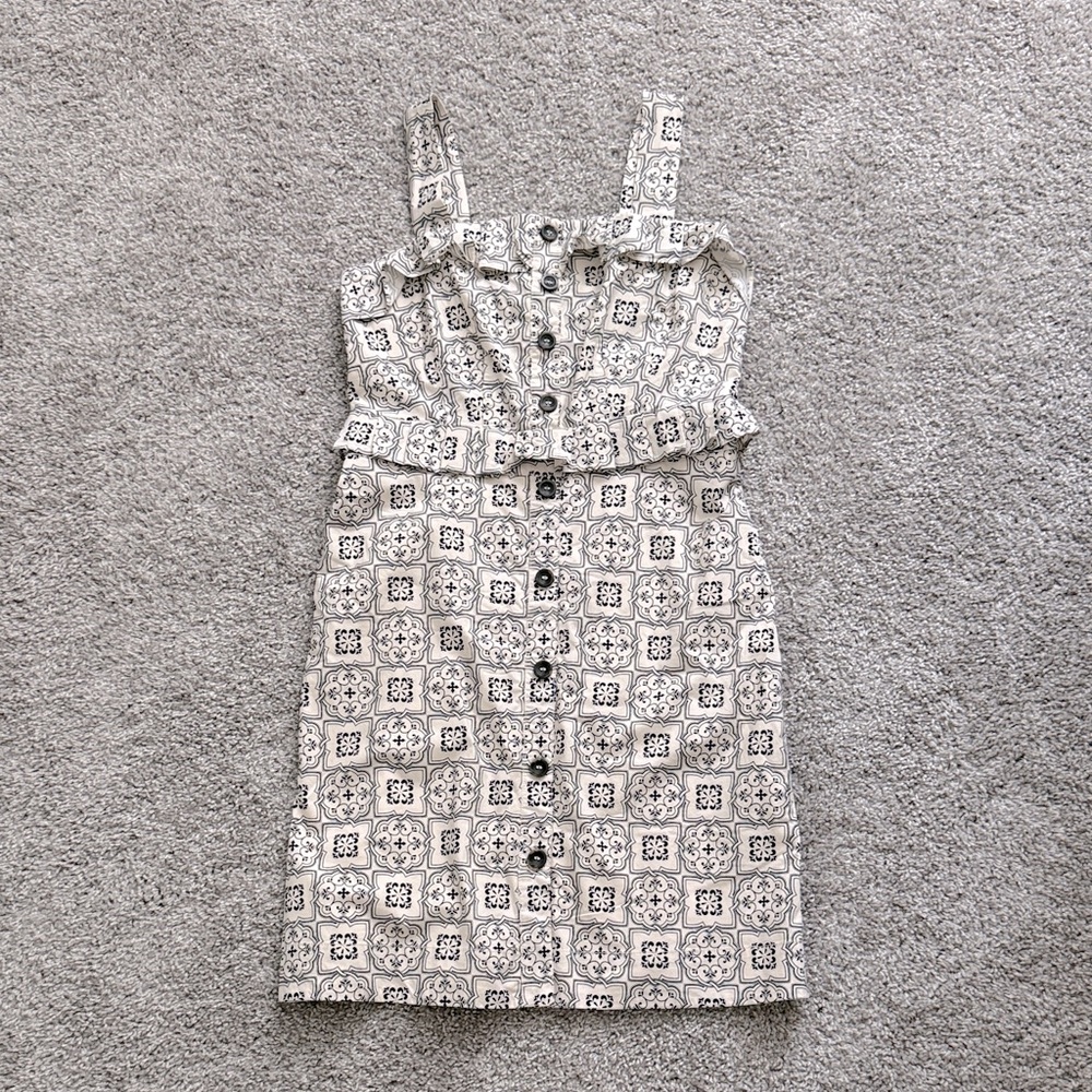 NWT Ann Taylor Petites Geometric Tile Print Mini Dress - Size 4P